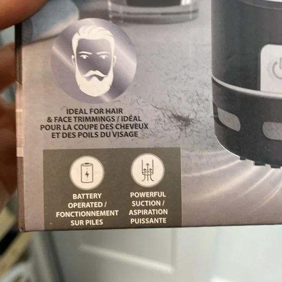 Brookstone Personal Grooming Portable Vacuum - Black and Gray - Picture 3 of 5